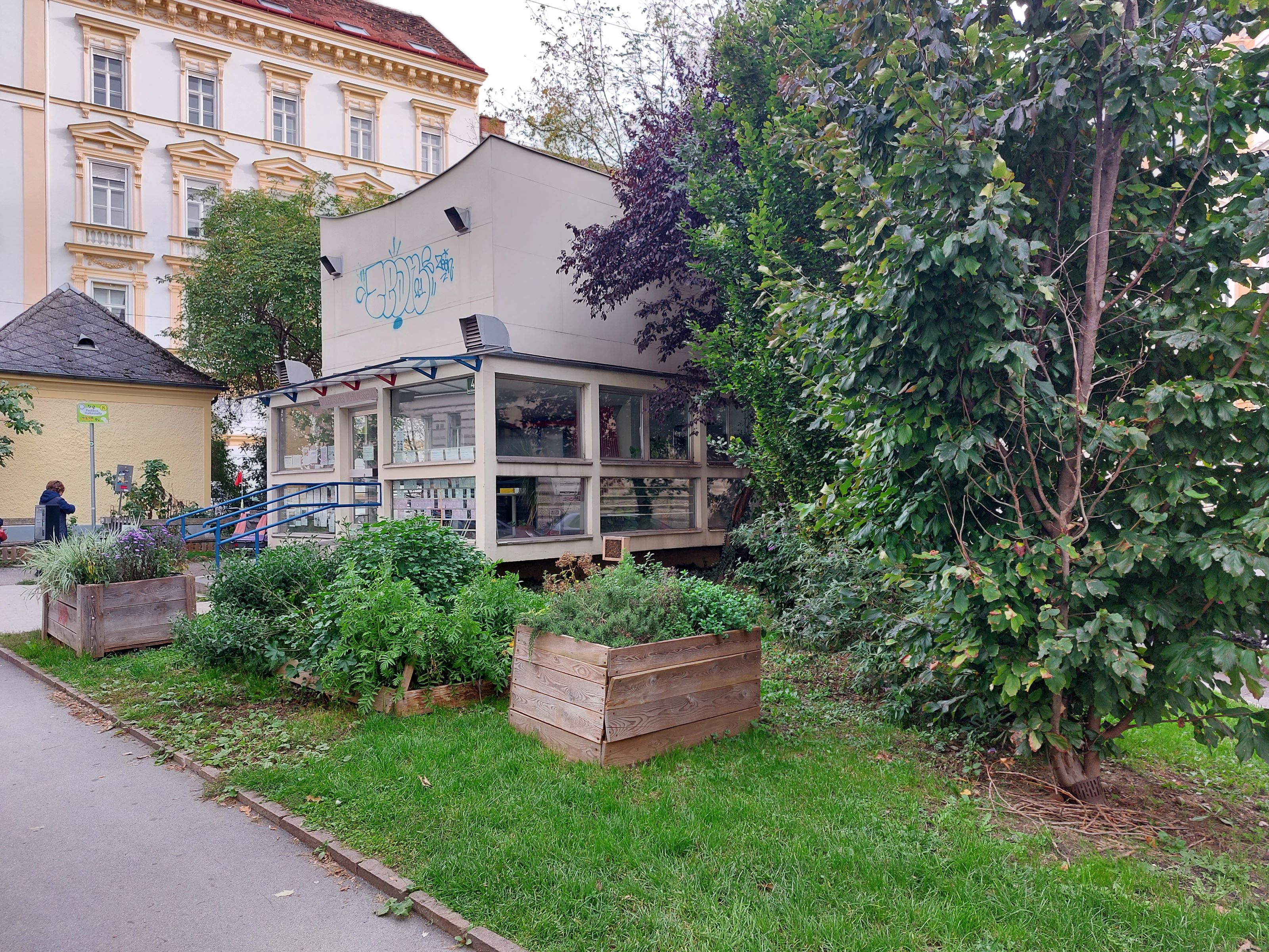 Gemeinschaftsgarten Rechbäuer:innen in der Rechbauerstraße © Stadt Graz/Pötsch Gemeinschaftsgarten Rechbäuer:innen in der Rechbauerstraße