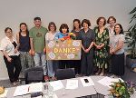Barbara Kasper bei der Verabschiedung mit dem Team des Friedensbüros © Stadt Graz/Wehap Barbara Kasper bei der Verabschiedung mit dem Team des Friedensbüros