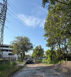Auf der Steg-Baustelle werden die ersten Brückenteile erwartet.