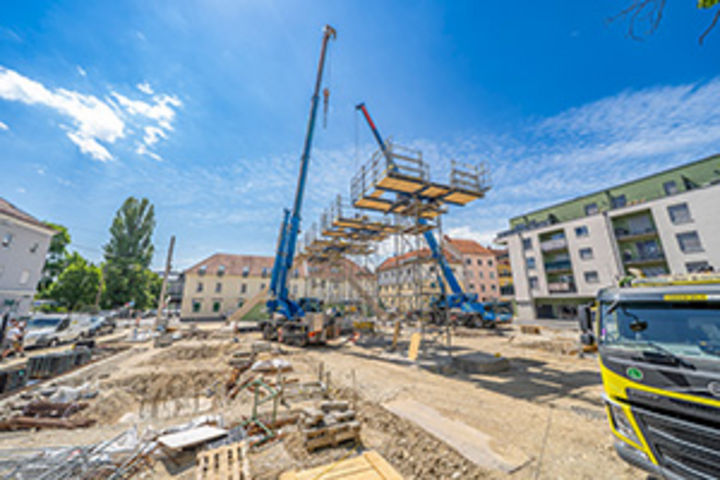 Bauarbeiten am Hofbauerplatz