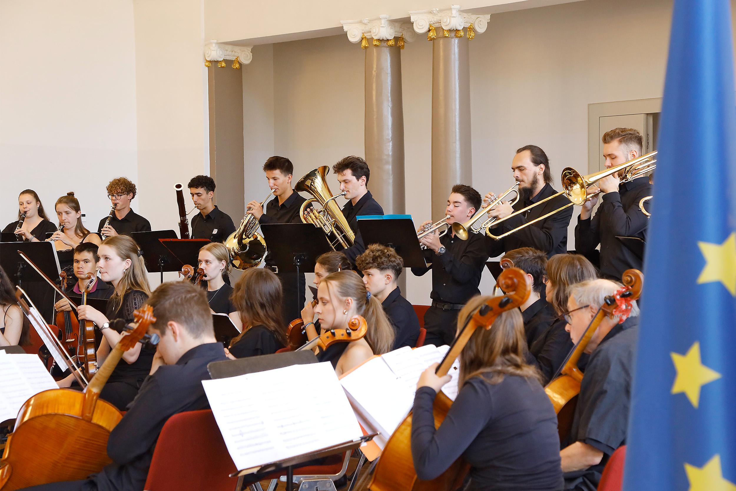 Das Internationale Jugendorchester Darmstadt gastiert am 18. August 2026 in der Partnerstadt Graz. © Ute Döring Das Internationale Jugendorchester Darmstadt gastiert am 18. August 2026 in der Partnerstadt Graz.