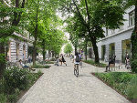 Visualisierung Grüne Meile Kaiserfeldgasse © Stadtplanung Graz Visualisierung Grüne Meile Kaiserfeldgasse