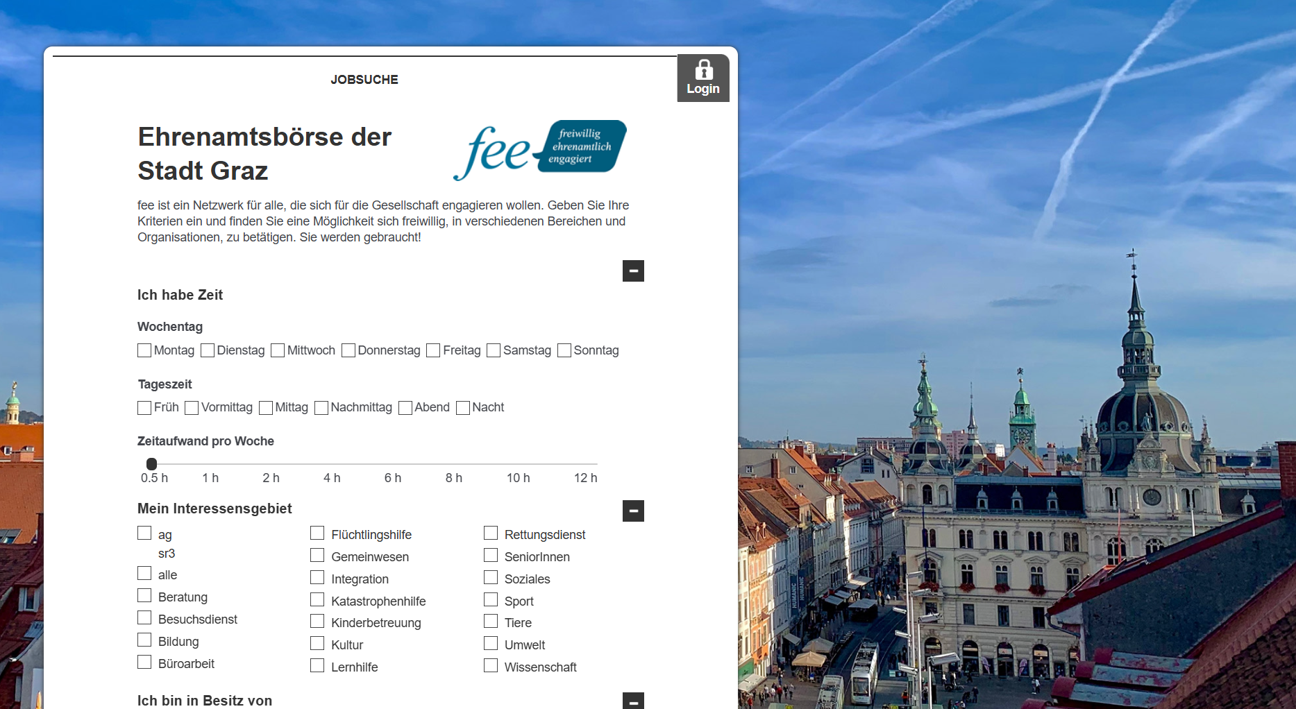 Zur Ehrenamtsbörse - Klicken Sie aufs Bild