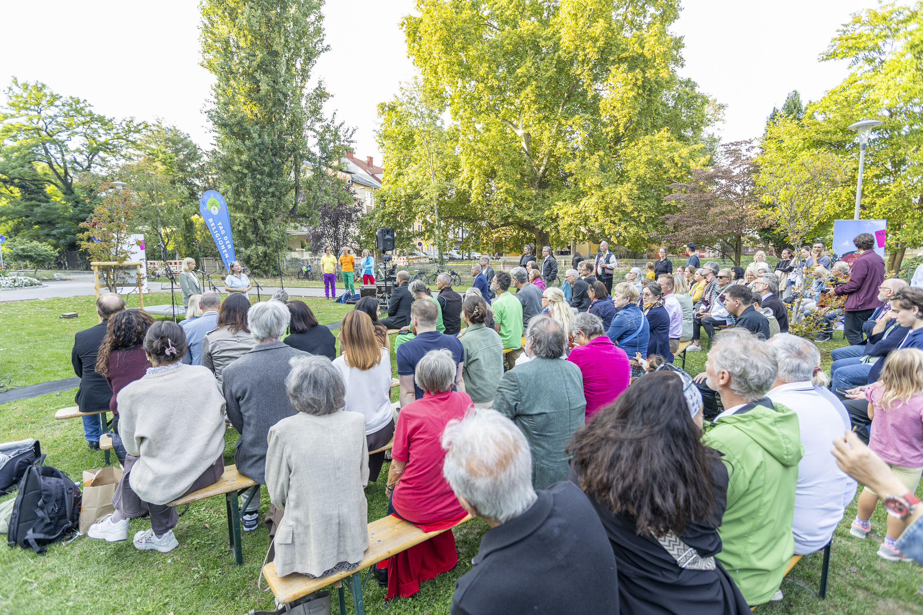Die Abschlussveranstaltung zum Tag der Religionen im Volksgarten © Stadt Graz/Fischer Die Abschlussveranstaltung zum Tag der Religionen im Volksgarten
