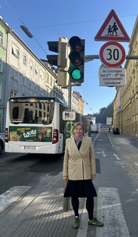Im Bereich der Schule gilt von nun an Tempo 30. © Stadt Graz Im Bereich der Schule gilt von nun an Tempo 30.