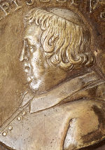 Bischof Martin Brenner (Bildausschnitt), Giovanni Pietro de Pomis, 1612, Bronzemedaille