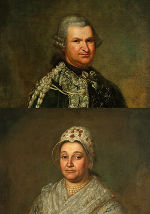 Richard und Susanne Seebacher (Bildausschnitte), Anton Jantl, 1773, Öl auf Leinwand