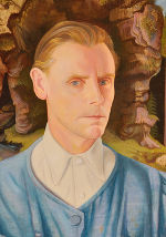 Fritz Silberbauer (Bildausschnitt), Selbstportrait, 1943, Öl auf Holz