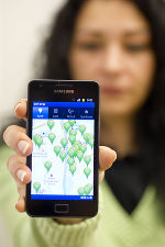 Die Defi-App der Stad Graz läuft auf allen Smartphones. © Foto: Stadt Graz/Fischer Die Defi-App der Stad Graz läuft auf allen Smartphones.