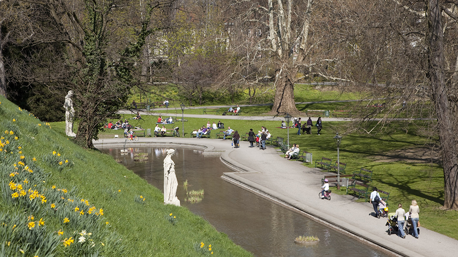 Blick vom Burggarten Richtung Nordosten © Stadt Graz/Fischer